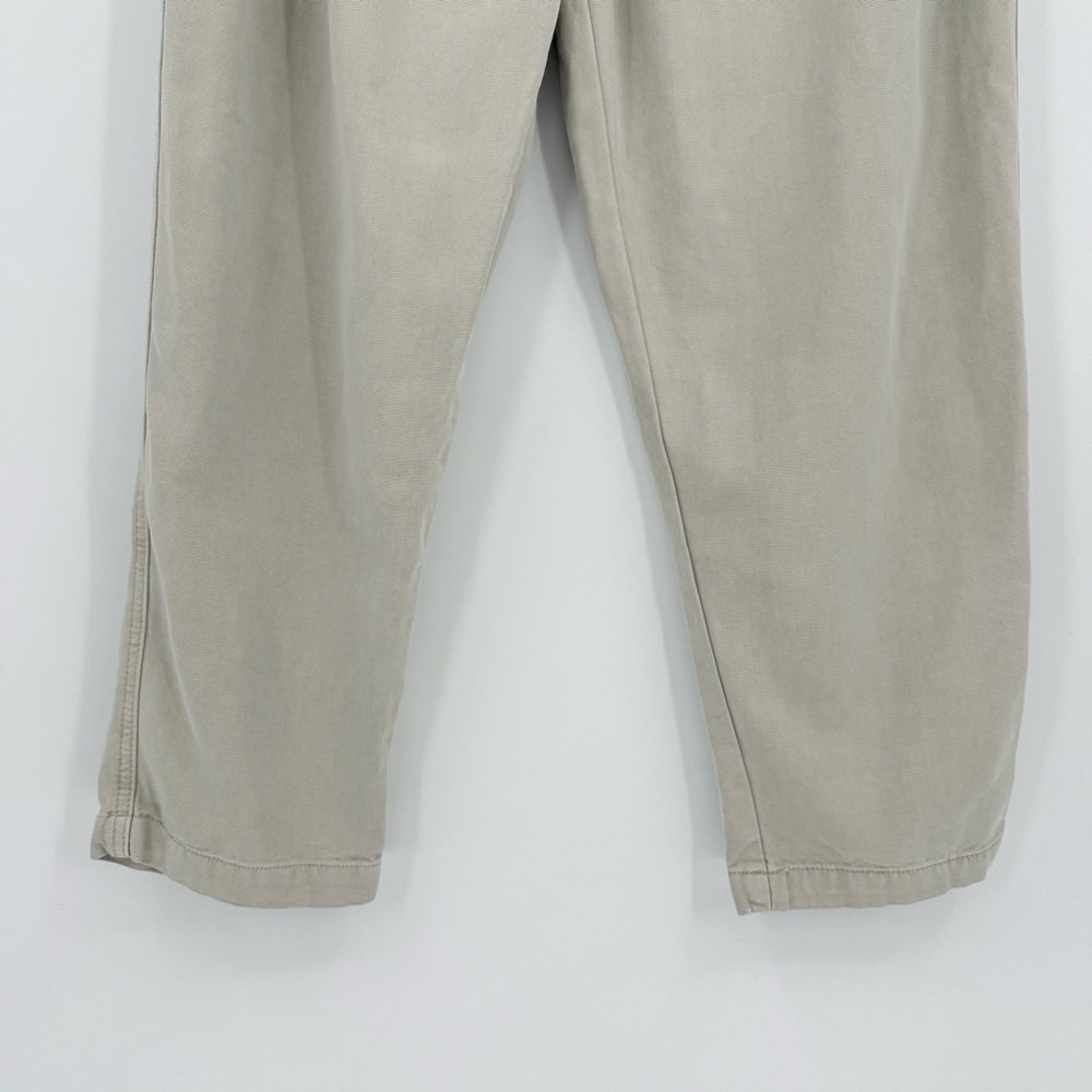 Free People Margate Beige High Waist Pleated Trouser Pants Size M - Picture 13 of 13
